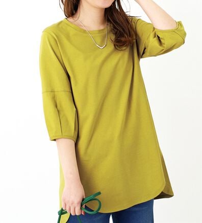 BELLUNA（ベルーナ）の「スリットデザインふんわり袖チュニック（チュニック）」