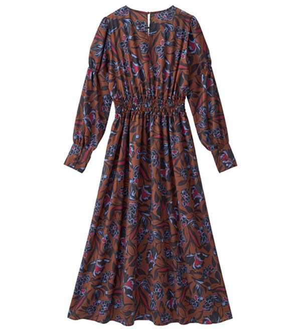 RANAN（ラナン）の「シャーリングデザインロングワンピース（ロングワンピース）」｜詳細画像