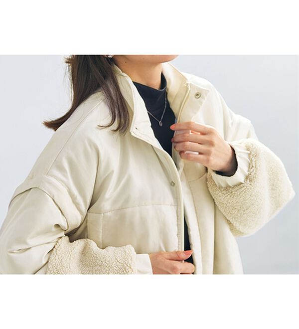 BELLUNA（ベルーナ）の「ベストにもなる！はっ水ヤク混中わたビッグコート（ハーフコート）」｜詳細画像