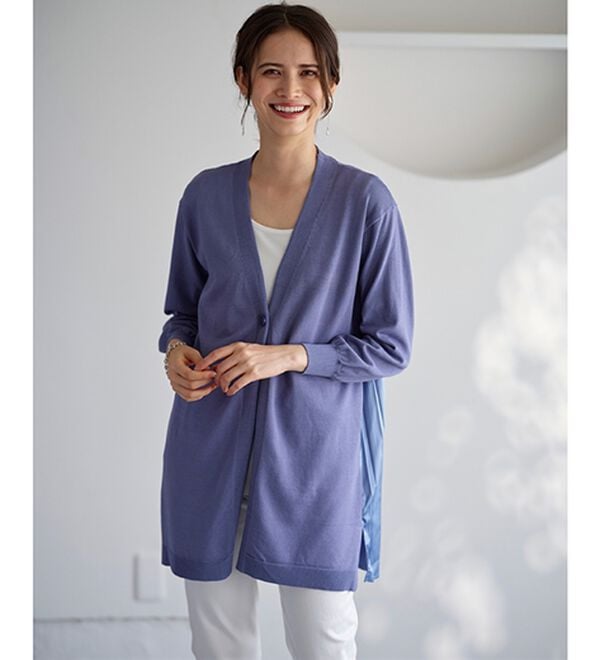 BELLUNA（ベルーナ）の「スタイルアップ！バックプリーツカーディガン（ニットカーディガン）」｜詳細画像