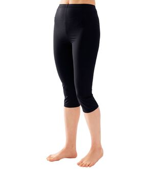 「接触冷感ひんやりスパッツ（スパッツ・レギンス）」｜ブラック 7分丈