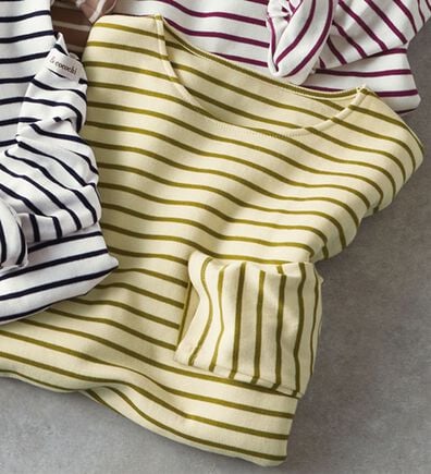 BELLUNA（ベルーナ）の「 ＜＆ｃｏｃｏｃｈｉ＞ハピネスコットン１００％ボーダープルオーバー（カットソー）」