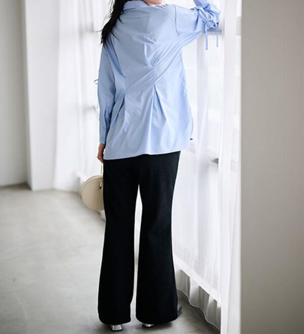 RANAN（ラナン）の「あったか裏ベロアニットコールフレアパンツ（フルレングスパンツ）」｜詳細画像