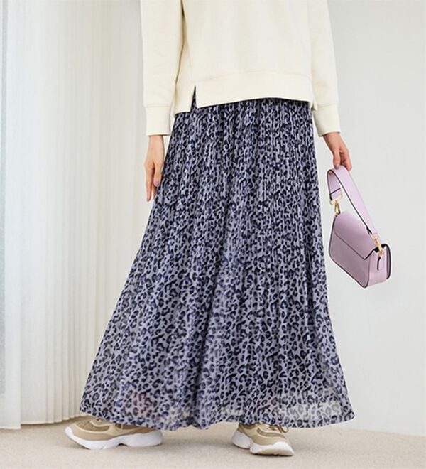 RANAN（ラナン）の「シフォンプリーツマキシスカート（ロングスカート）」｜詳細画像