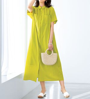 BELLUNA（ベルーナ）の「綿１００％涼やかワンピース（その他ワンピース）」｜詳細画像