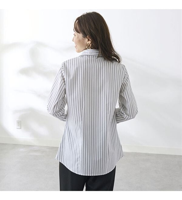 BELLUNA（ベルーナ）の「【選べる袖丈】洗える！ストレッチイージーケアシャツ（シャツ）」｜詳細画像