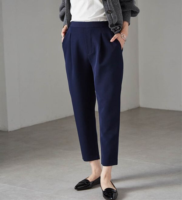 RANAN（ラナン）の「美脚シルエットクロップドパンツ（フルレングスパンツ）」｜詳細画像