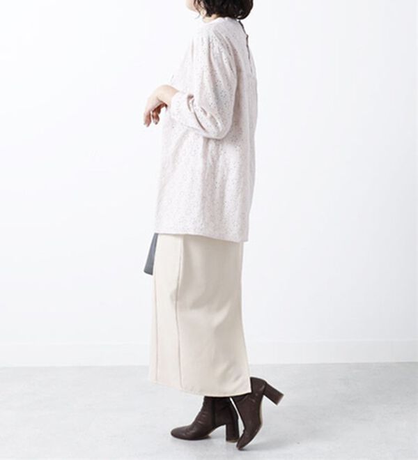 BELLUNA（ベルーナ）の「華やかオーバーレース使いブラウス（シャツ）」｜詳細画像