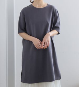 A HAPPY MARILYN（アハッピーマリリン）の「【Ｍ～８Ｌ】【接触冷感・吸水速乾】体型カバー五分袖チュニック（チュニック）」｜スミクロ