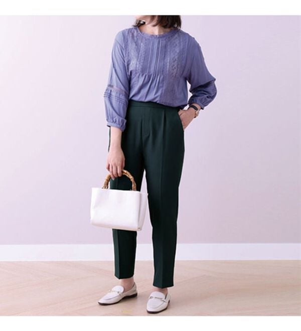 BELLUNA（ベルーナ）の「サラサラ美脚テーパードパンツ（テーパードパンツ）」｜詳細画像