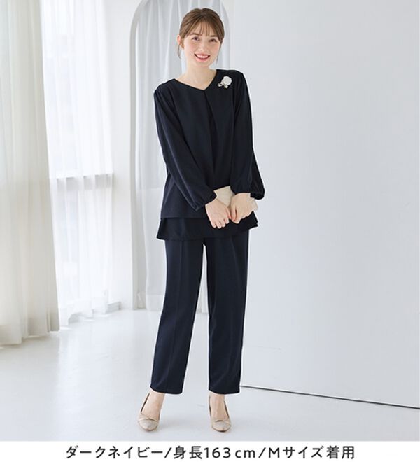 alotta（アロッタ）の「【入学式・卒業式】洗えるシフォンレイヤードセットアップ（ブラウススーツ）」｜詳細画像