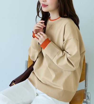 BELLUNA（ベルーナ）の「重ね着風配色スポンディッシュニット（ニット・セーター）」