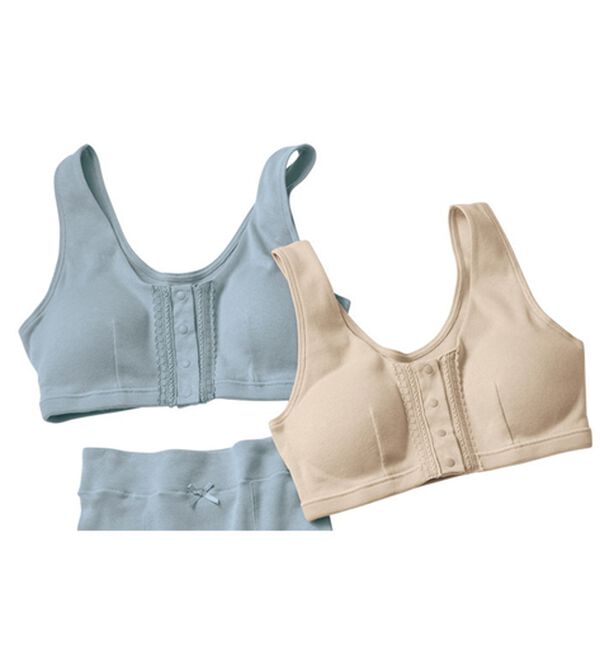 「優しい温もりオーガニックコットン前開きブラ（ブラジャー）」｜詳細画像