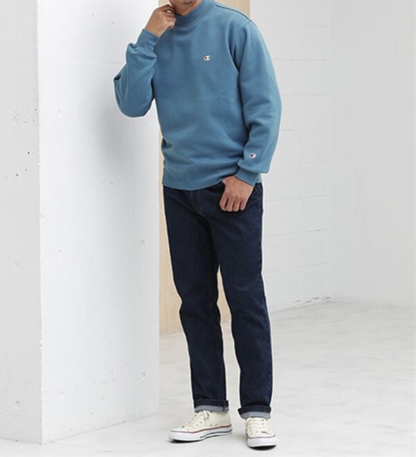 「＜チャンピオン＞モックネック裏起毛トレーナー（メンズトレーナー）」｜詳細画像