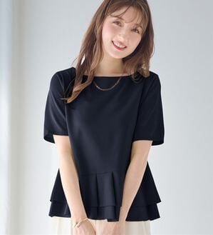 alotta（アロッタ）の「スクエアネックティアードトップス（カットソー）」｜詳細画像