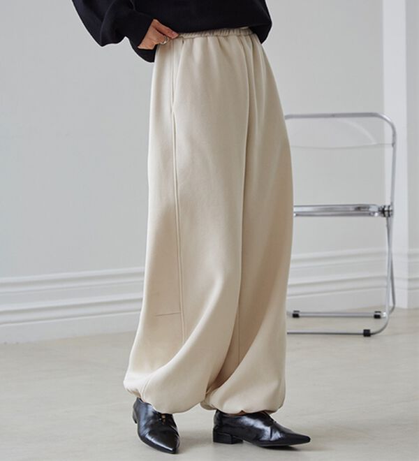 RANAN（ラナン）の「裏起毛カーブスウェットパンツ（その他パンツ）」｜詳細画像