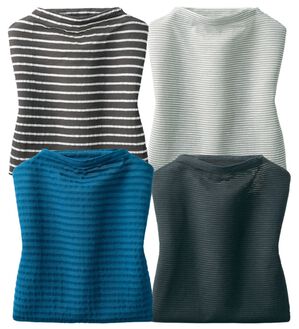 ルフラン（ルフラン）の「【４色組】「透けすぎない」絶妙シアープルオーバー（カットソー）」｜詳細画像