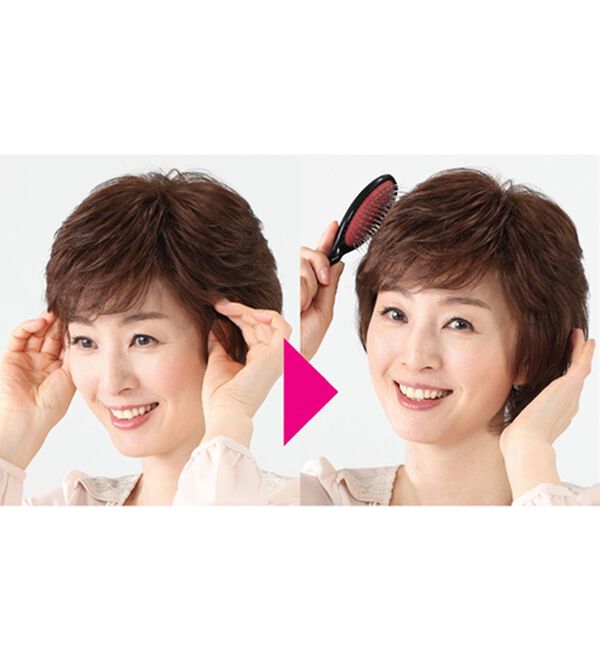 「帽子感覚　らくセットウィッグ（ウィッグ・ヘアピース・エクステ）」｜詳細画像