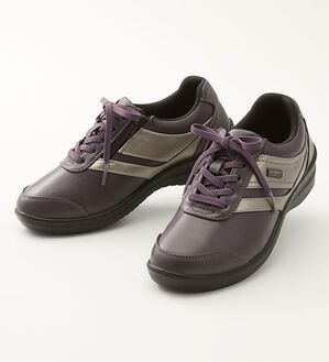 「ラシーナコンフォート５Ｅ防水ストレッチシューズ（スニーカー）」｜パープル