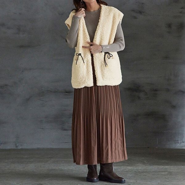 RANAN（ラナン）の「ウールライクボアベスト（ベスト）」｜詳細画像