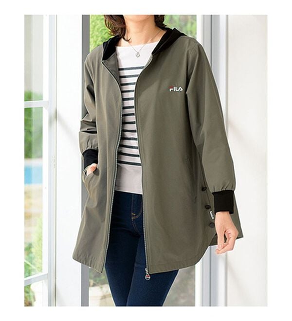 ルフラン（ルフラン）の「＜ＦＩＬＡ＞フード配色アウター（ブルゾン）」｜詳細画像