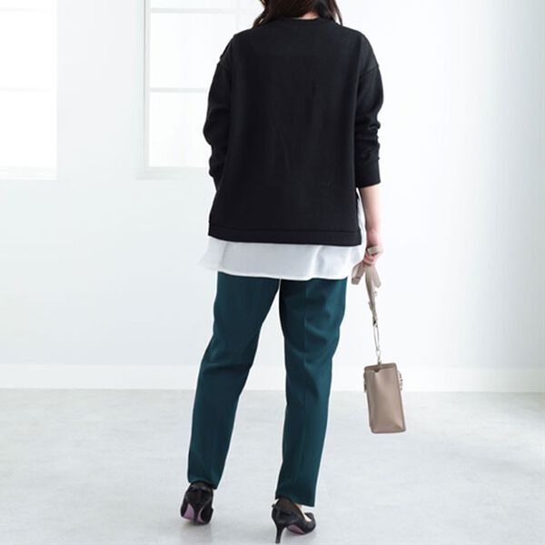 BELLUNA（ベルーナ）の「肩ボタン布帛切替チュニック（チュニック）」｜詳細画像