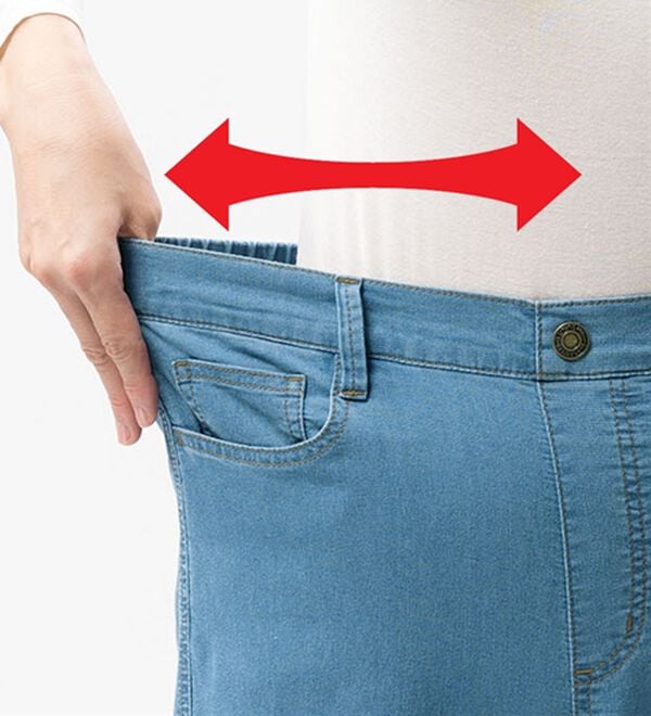 ルフラン（ルフラン）の「通気性抜群！サラサラ軽いデニムパンツ（クロップドパンツ）」｜詳細画像