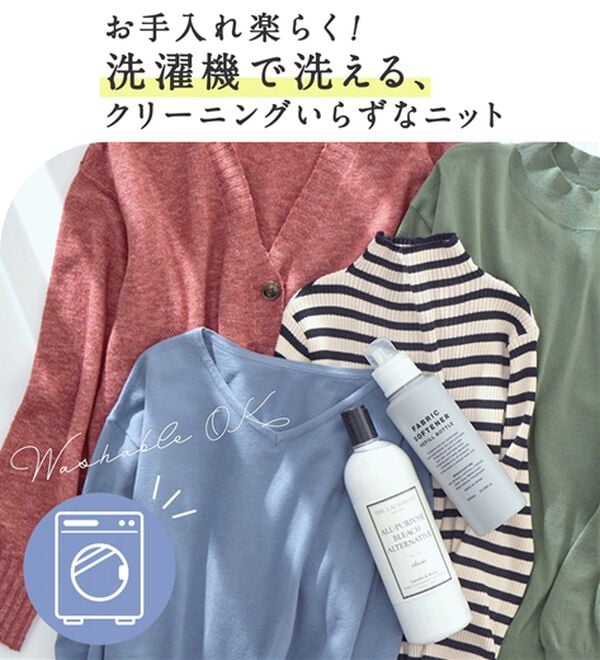 Viola e Viola（ヴィオラ エ ヴィオラ）の「洗えるもちもちレイヤード風ドルマンニット（ニット・セーター）」｜詳細画像