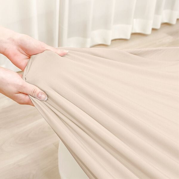 「伸びるピッタリシーツ（ボックスシーツ・ベッドシーツ）」｜アイボリー