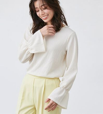 Pierrot（ピエロ）の「デザインが選べるジャガードカットソー（カットソー）」