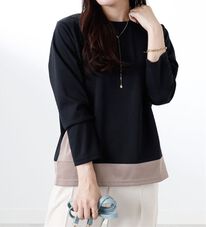 BELLUNA（ベルーナ）の「【Ｌａｇｒｉｌｕａ】配色ライン使いプルオーバー（セットアップ）」