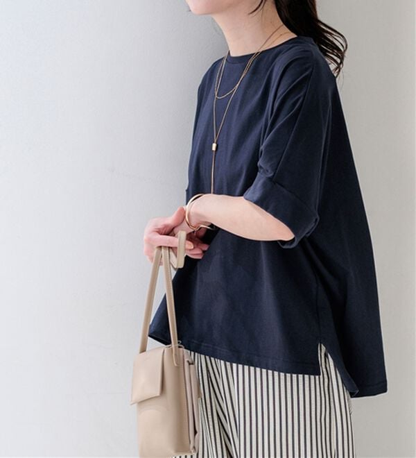BELLUNA（ベルーナ）の「大人顔サマ見えゆったりＴシャツ（Tシャツ）」｜詳細画像