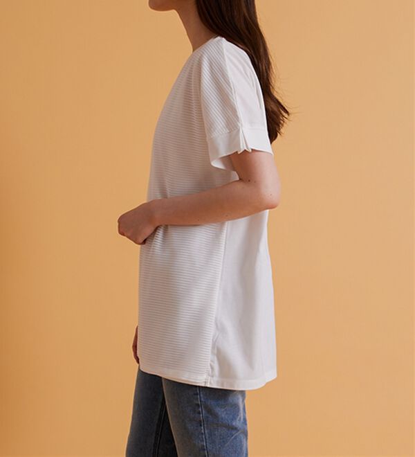 BELLUNA（ベルーナ）の「ボーダーチュール重ねチュニック（チュニック）」｜詳細画像