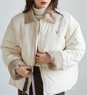 RANAN（ラナン）の「＜U.S.POLO ASSN.＞ワークデザイン中綿ブルゾン（ブルゾン）」｜アイボリー