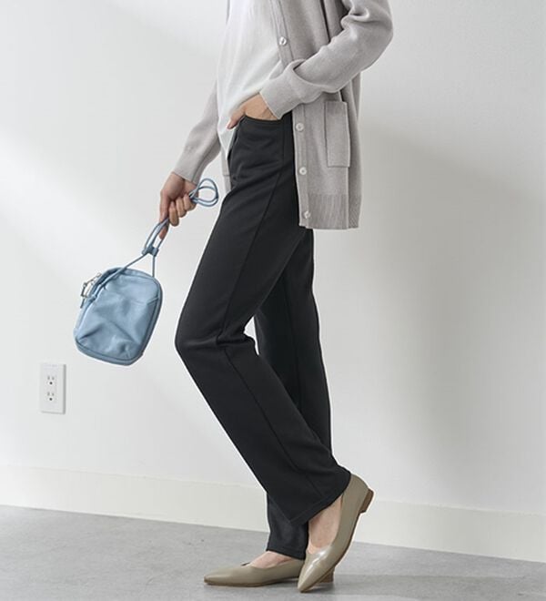 BELLUNA（ベルーナ）の「【裏起毛有無】ジャストフィットらくらくパンツ（フルレングスパンツ）」｜詳細画像