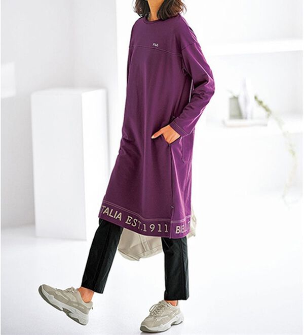 BELLUNA（ベルーナ）の「＜ＦＩＬＡ＞配色ステッチデザインワンピース（その他ワンピース）」｜詳細画像