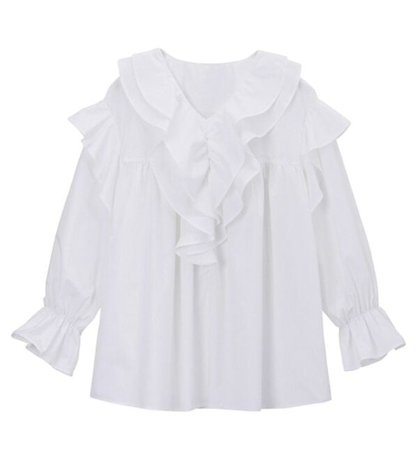 RANAN（ラナン）の「ビッグカラーフリルブラウス（ブラウス）」｜詳細画像