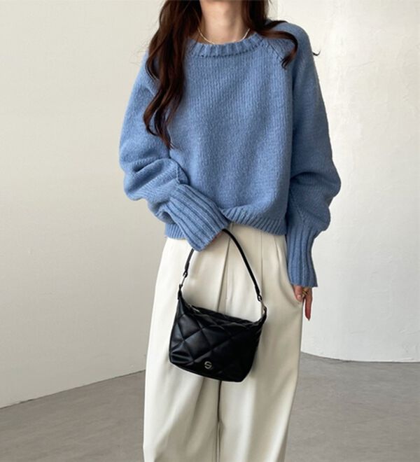 GeeRA（ジーラ）の「ボリュームスリーブショートニット（ニット・セーター）」｜詳細画像