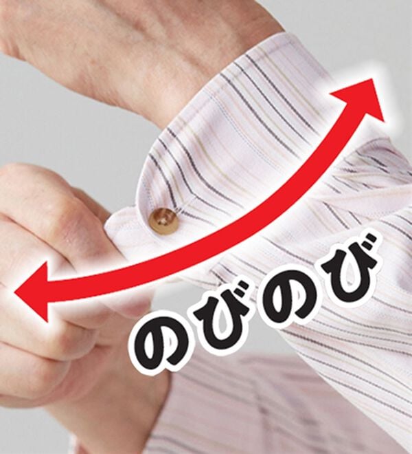 「＜カルビア＞着心地快適！楽ちんストレッチシャツ（メンズシャツ）」｜詳細画像