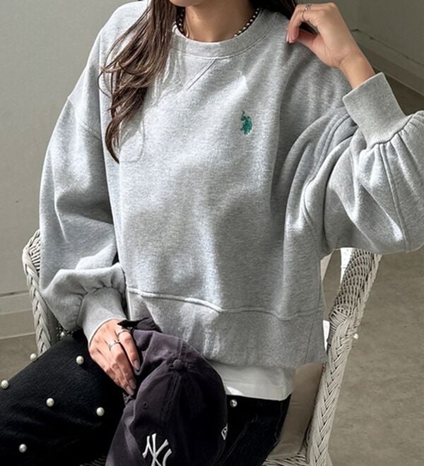 GeeRA（ジーラ）の「【Ｕ．Ｓ．ＰＯＬＯ　ＡＳＳＮ】ショートスウェット（トレーナー・スウェット）」｜詳細画像