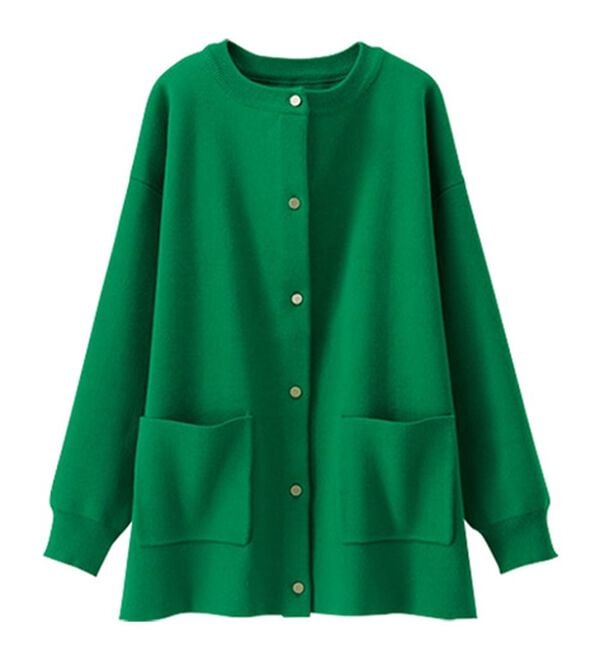 BELLUNA（ベルーナ）の「ポケットデザイン美人顔カーディガン（ニットカーディガン）」｜詳細画像