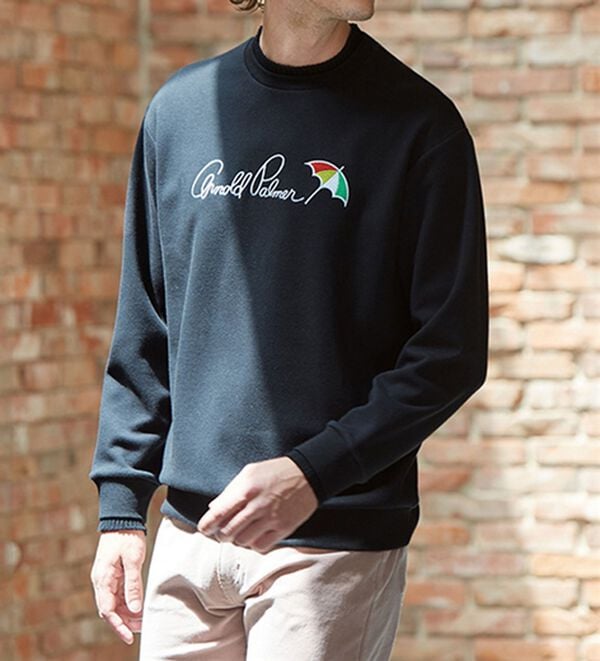 「＜アーノルド　パーマー＞技ありニット使い裏ボアトレーナー（メンズトレーナー）」｜詳細画像