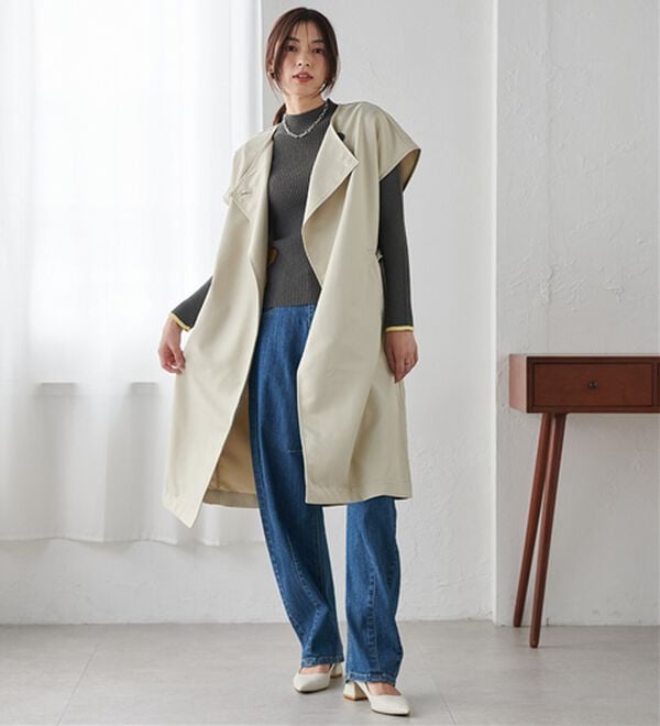 RANAN（ラナン）の「【2点セット】マルチウェイレイヤードコート（ロングコート）」｜詳細画像