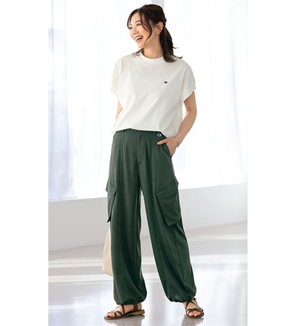 BELLUNA（ベルーナ）の「【ｃｈａｍｐｉｏｎ】ハイウエストカーゴパンツ（その他パンツ）」｜詳細画像
