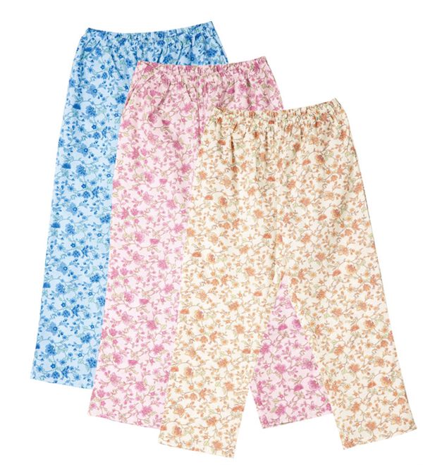 「【３色組】ＮＥＷ綿１００％下だけパジャマ（パジャマ・ルームウェア）」｜詳細画像