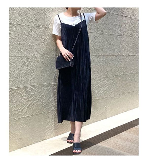 BELLUNA（ベルーナ）の「プリーツ使いキャミワンピースアンサンブル（その他ワンピース）」｜詳細画像
