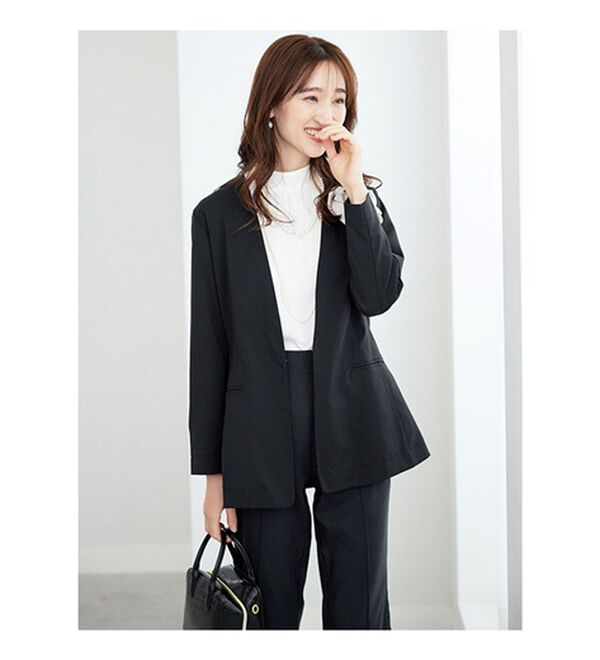 BELLUNA（ベルーナ）の「【４点セット】＜５つのラクが嬉しい！＞洗える！ストレッチ素材４点セットスーツ（その他スーツ）」｜詳細画像