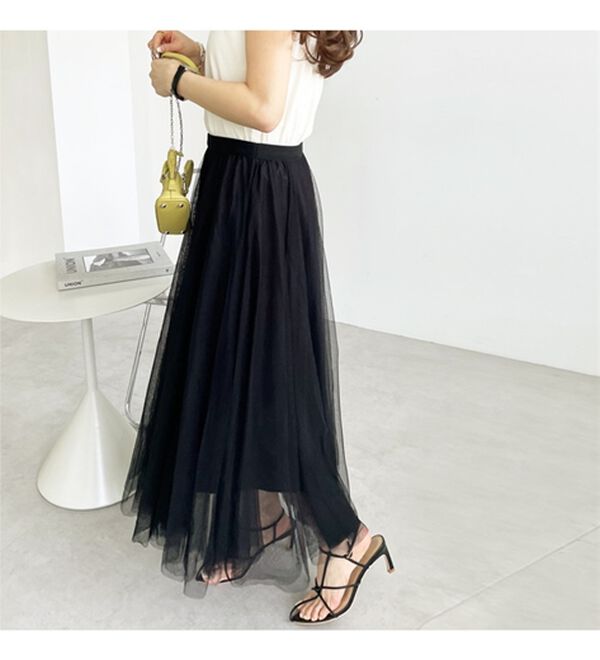 GeeRA（ジーラ）の「フレアーチュールロングスカート（ロングスカート）」｜詳細画像