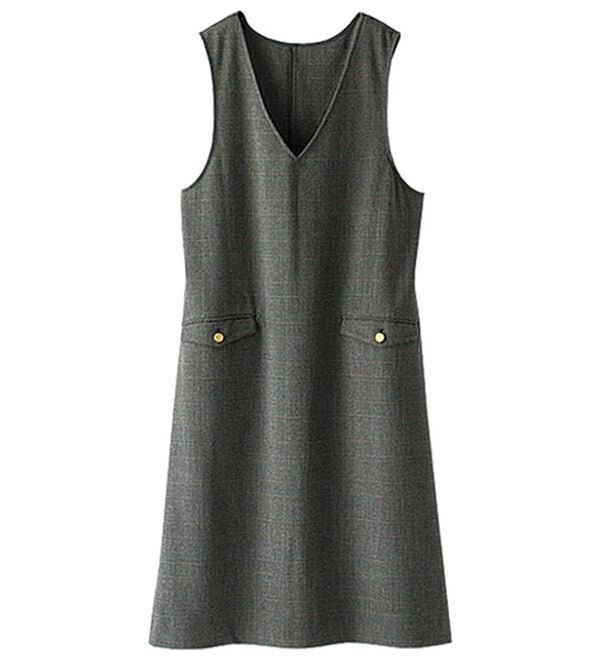 BELLUNA（ベルーナ）の「ウール調素材ポケット付ジャンパードレス（ジャンパースカート）」｜詳細画像