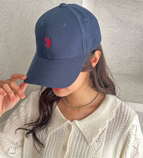 GeeRA（ジーラ）の「【ＵＳ．ＰＯＬＯ．ＡＳＳＮ】綿１００％深つばベースボールキャップ（帽子）」｜詳細画像